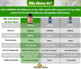 Cona Nature Shatavari Capsules 2250mg ingredients list on the back of the bottle