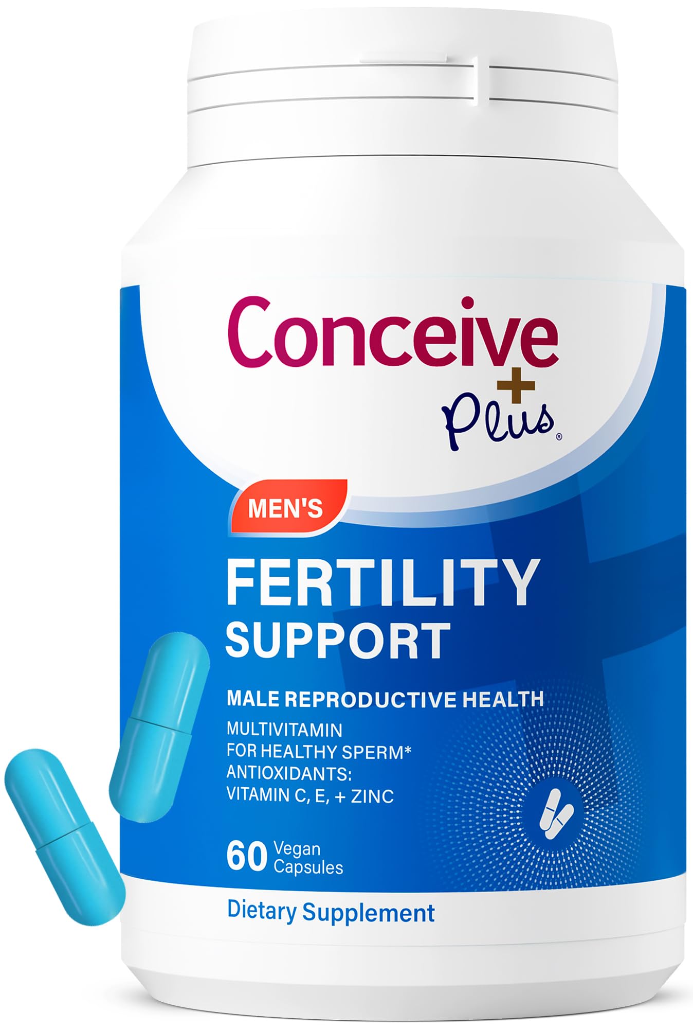 CONCEIVE PLUS Men's Fertility Support Capsules front view