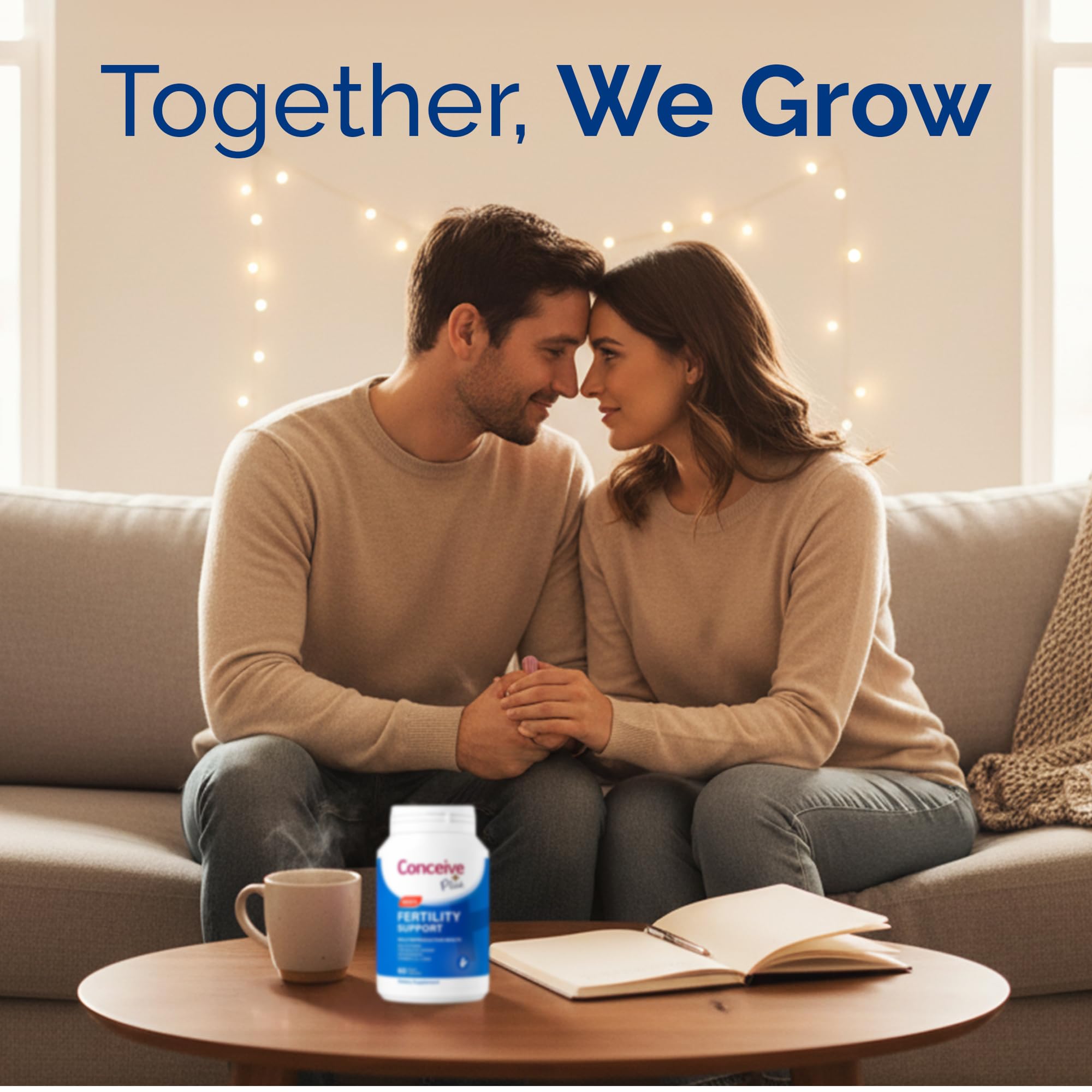 CONCEIVE PLUS Men's Fertility Support Capsules opened bottle
