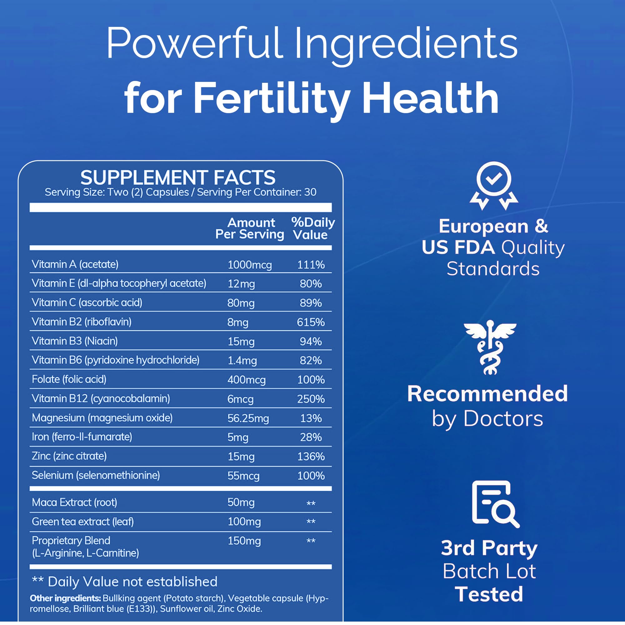 CONCEIVE PLUS Men's Fertility Support Capsules side view