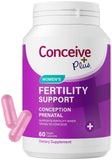 CONCEIVE PLUS Prenatal Vitamins 60 Capsules front view