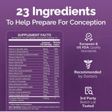 CONCEIVE PLUS Prenatal Vitamins 60 Capsules side view