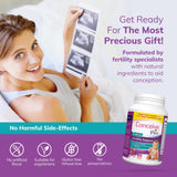 CONCEIVE PLUS Prenatal Vitamins 60 Capsules with a glass of water