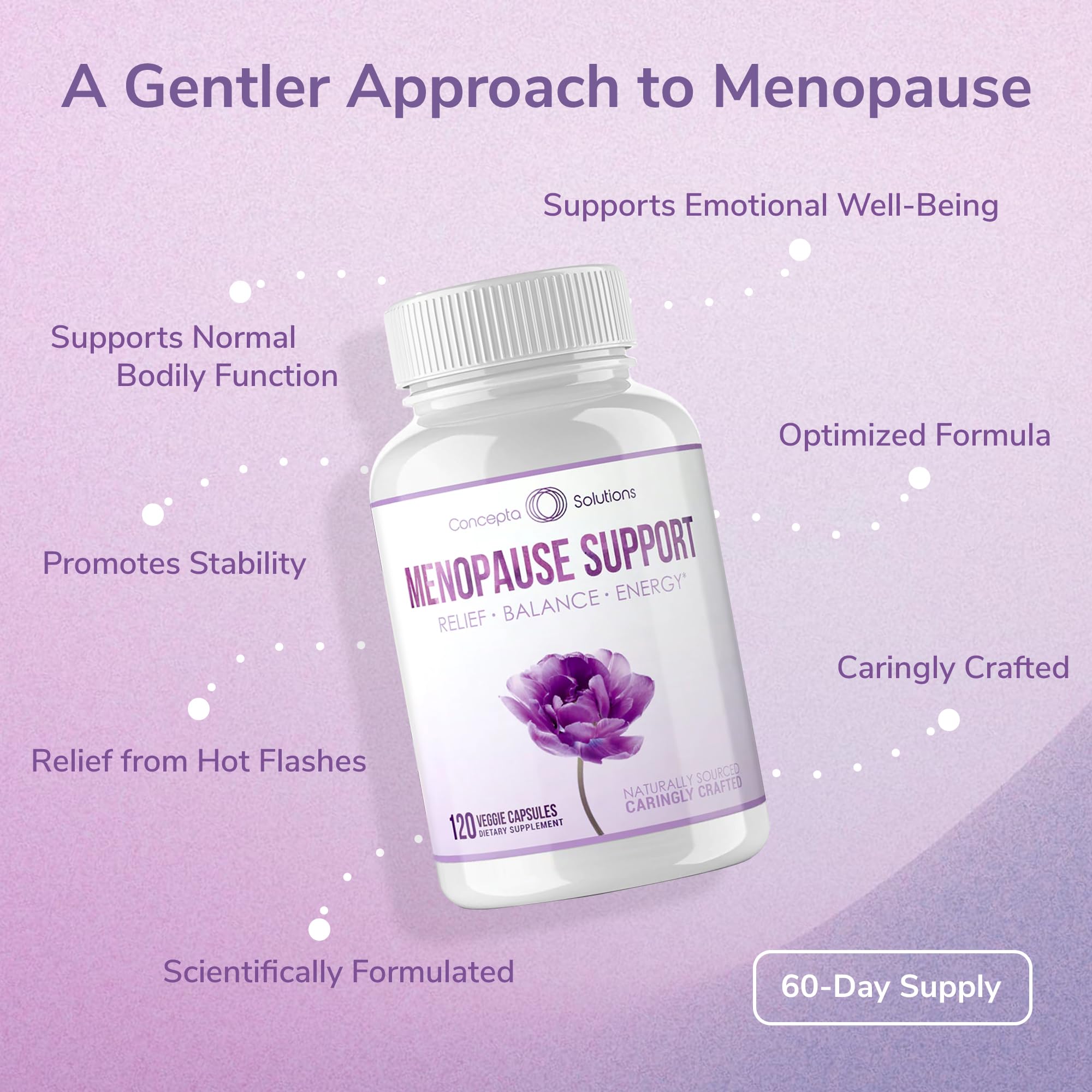 Concepta Solutions Menopause Support Capsules ingredients close-up