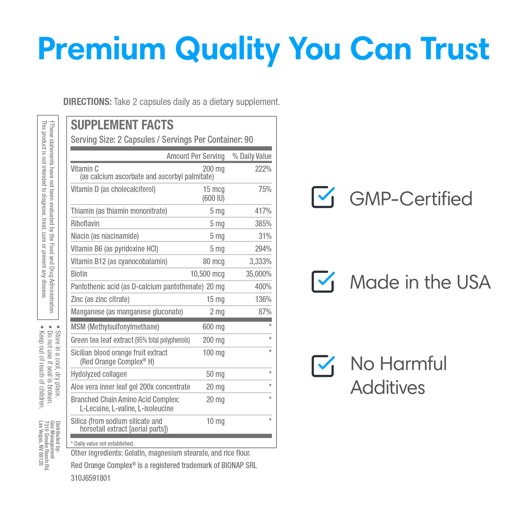 Consult Beaute Beaute Caps Pro Multivitamins 60 Capsules in lifestyle setting