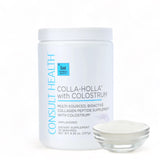 Consult Health Colla Holla Collagen Powder 315g mixed in a glass