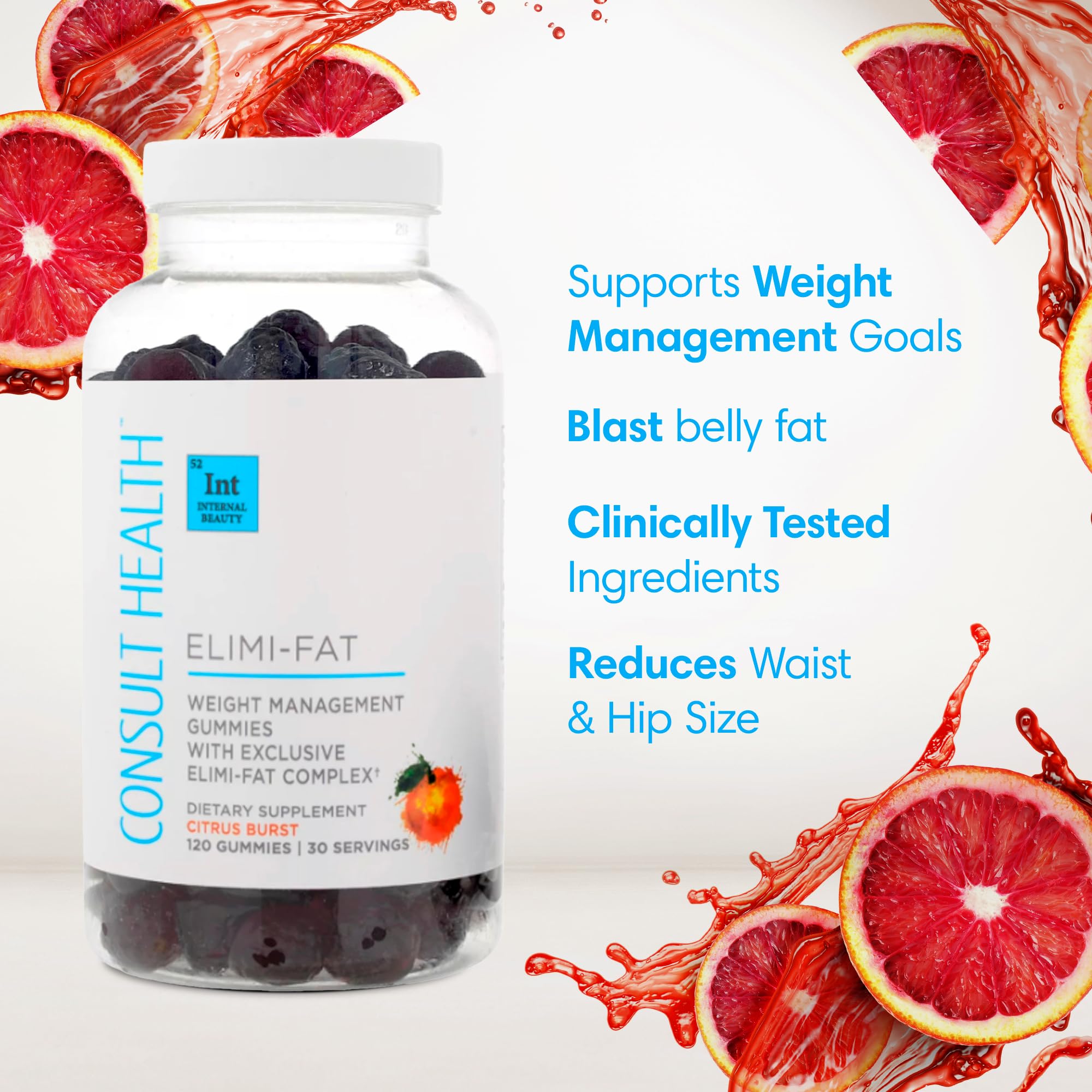 Consult Health Elimi-Fat Gummies Citrus Burst flavour