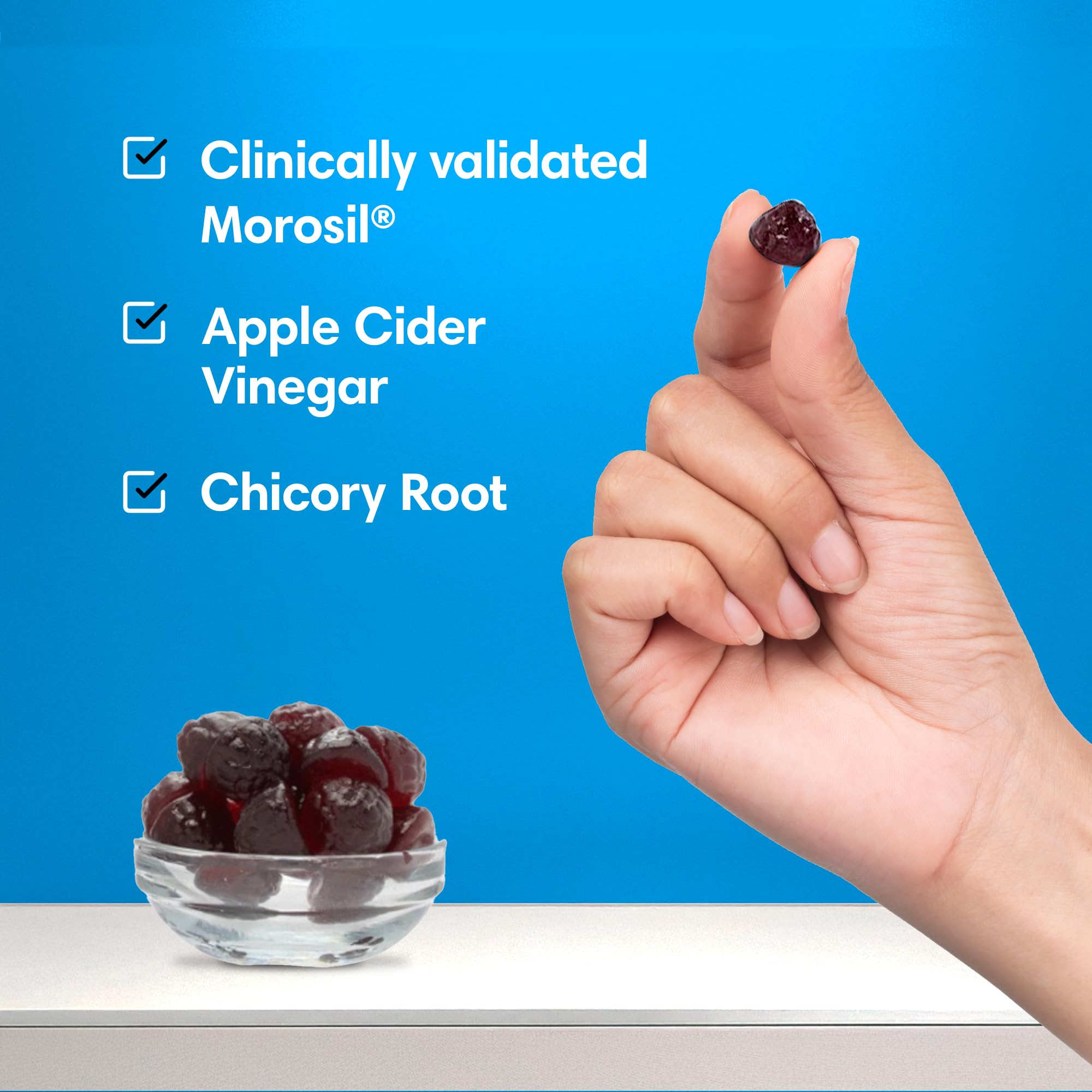 Consult Health Elimi-Fat Gummies on a wooden table