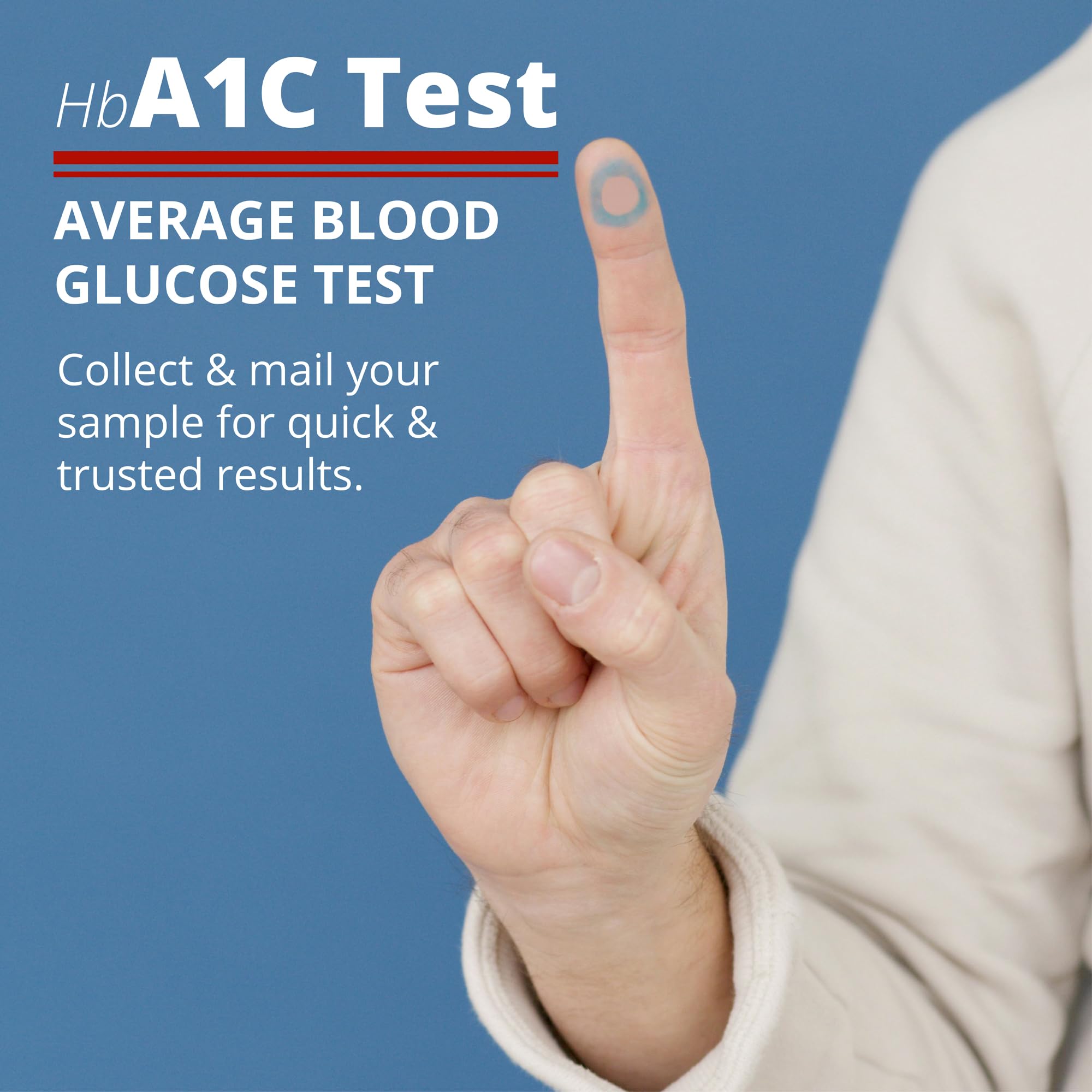 Contents of Dr. Boz Hemoglobin A1C Test Kit including lancets and cartridges