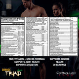 CONTROLLED LABS Orange Triad + Greens Multivitamin ingredients list