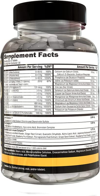 CONTROLLED LABS Orange Triad Multivitamin on a table