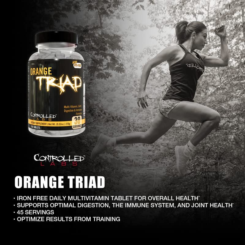 CONTROLLED LABS Orange Triad Multivitamin side view