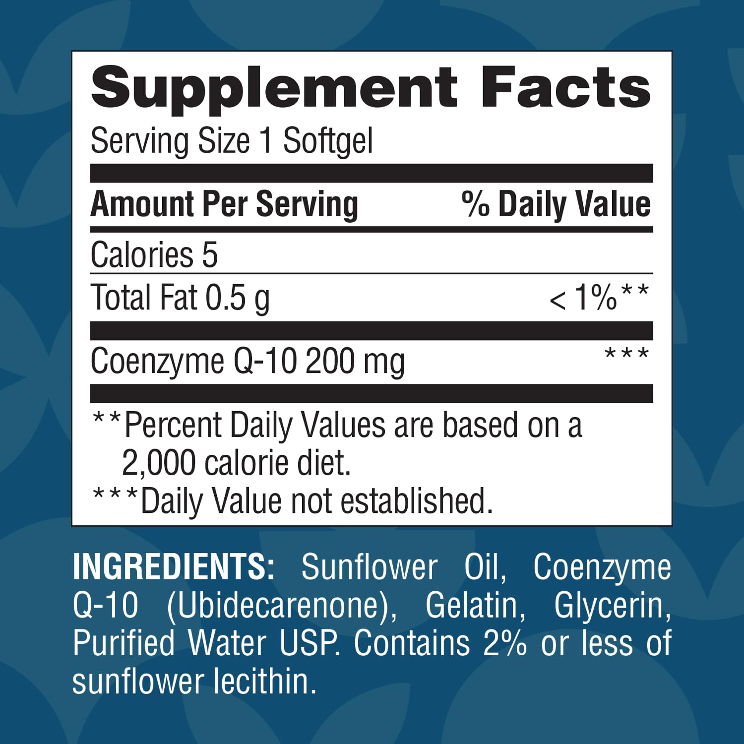 CoQ10 200mg softgels daily use suggestion