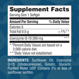 CoQ10 200mg softgels daily use suggestion
