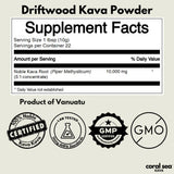Coral Sea Kava Kava Powder 240g close-up of product details