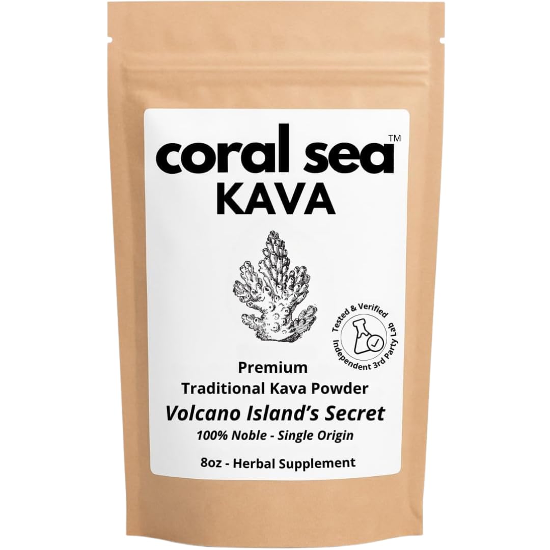 Coral Sea Kava Kava Powder 240g front view