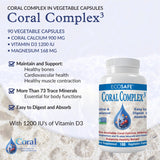 Coral White Coral Calcium supplement capsules close-up