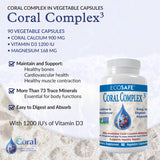 Coral White Coral Complex 3 supplement capsules in a white background