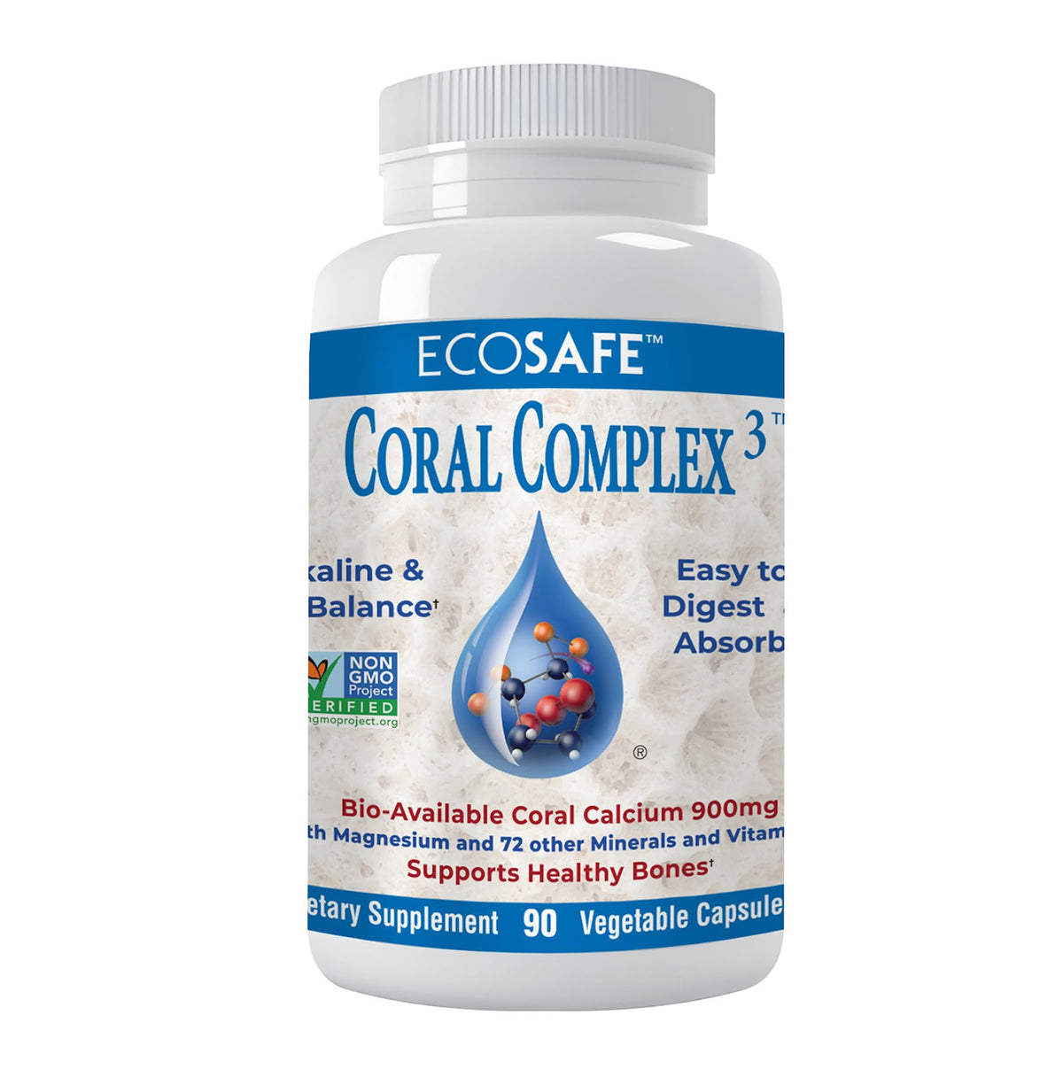 Coral White Coral Complex 3 supplement front view with packaging