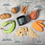Core Fiber Daily Prebiotic Fiber Supplement Powder in yogurt