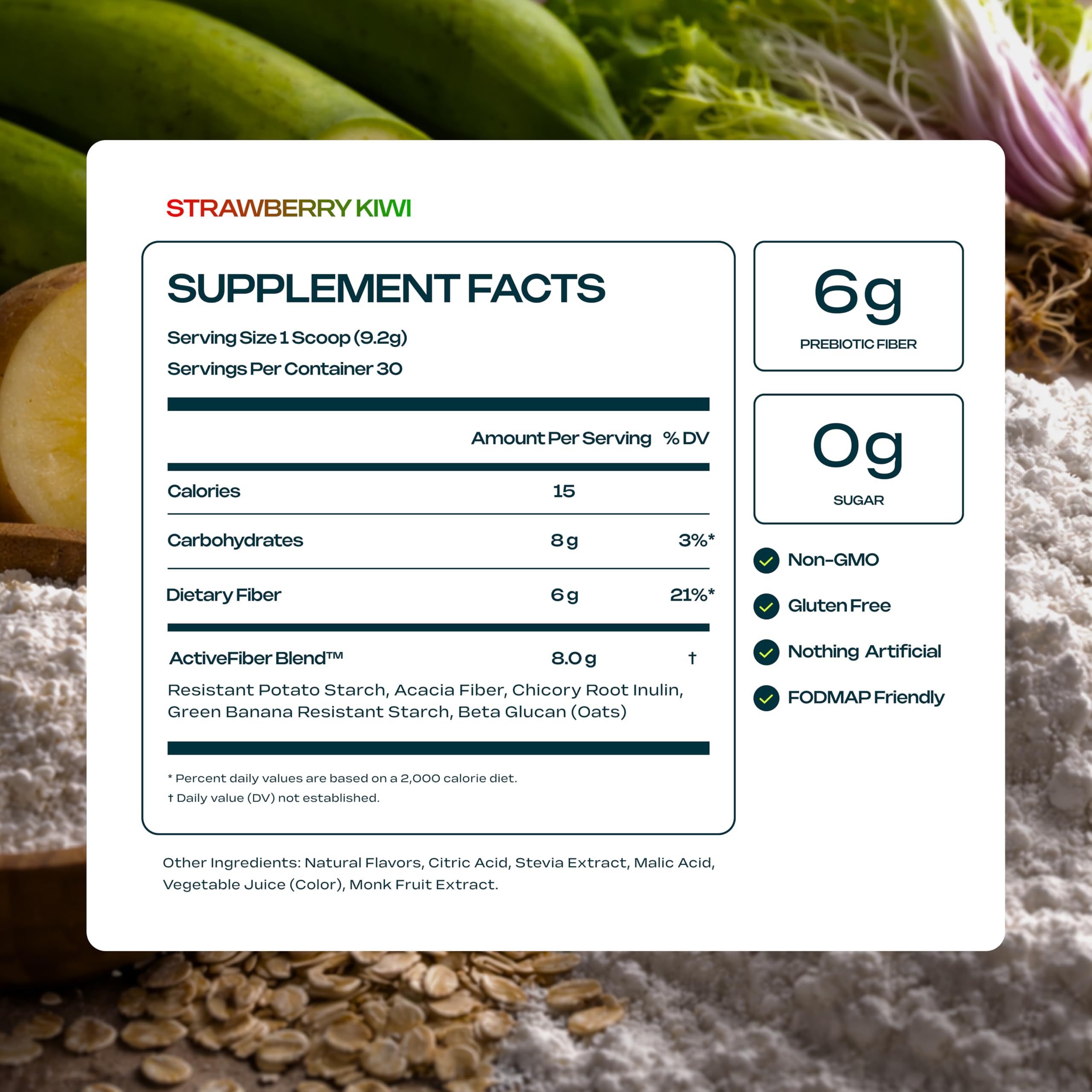 Core Fiber Daily Prebiotic Fiber Supplement Powder packaging