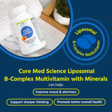 Core Med Science Liposomal Active B-Complex Multivitamin bottle side view