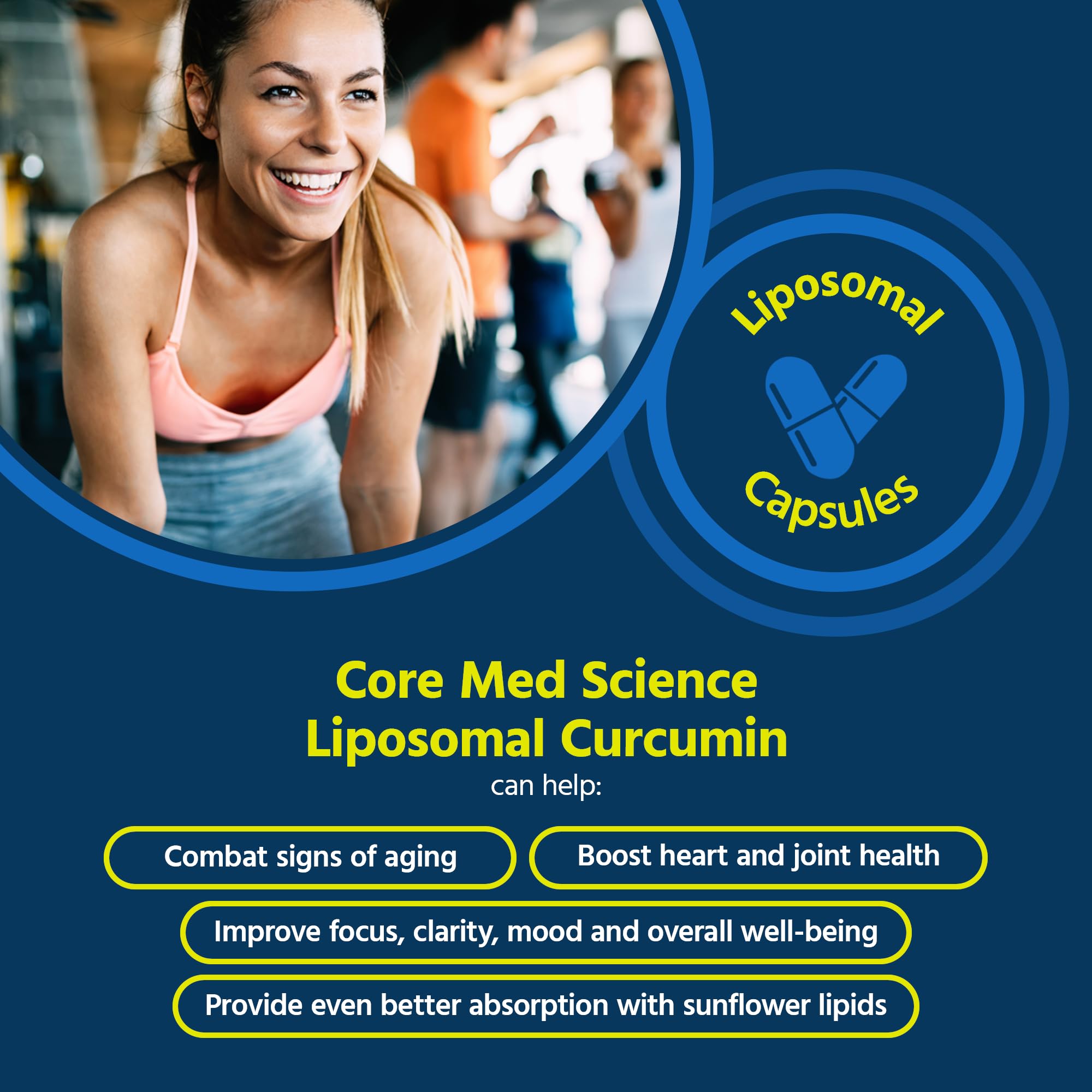 Core Med Science Liposomal Curcumin bottle with label
