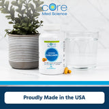 Core Med Science Liposomal Curcumin capsules in a hand