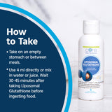 Core Med Science Liposomal Glutathione ingredients list on packaging