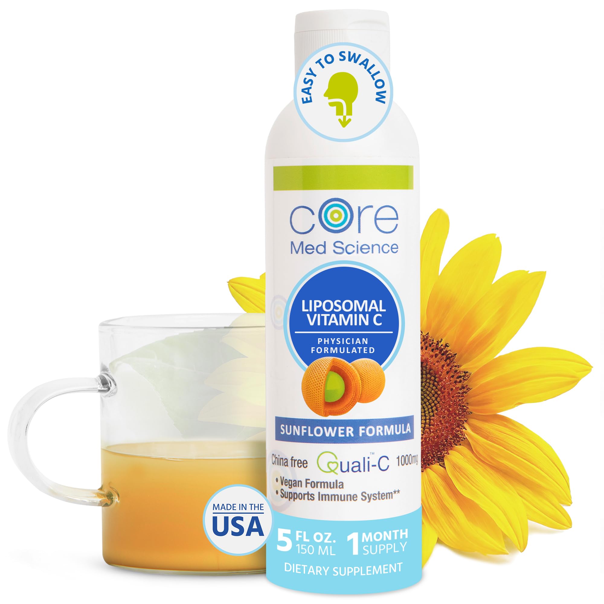 Core Med Science Liposomal Liquid Vitamin C 5 fl oz front view