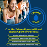 Core Med Science Liposomal Liquid Vitamin C bottle side view