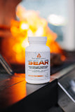 Core Nutritionals SEAR supplement on a gym bench