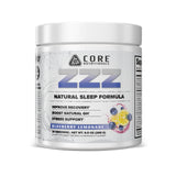 Core Nutritionals ZZZ Sleep Aid Blueberry Lemonade container front view