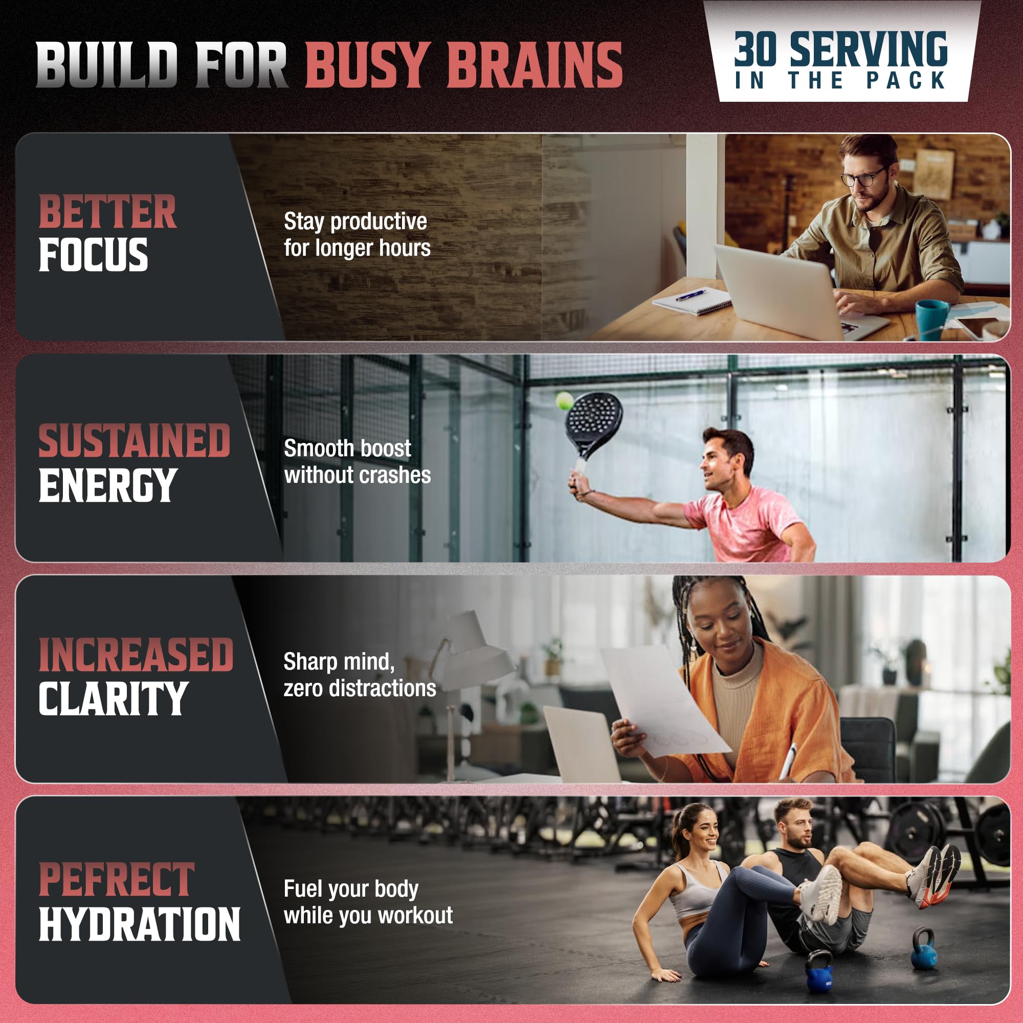CoreBody Nutrition Switch Nootropic Powder nutritional information
