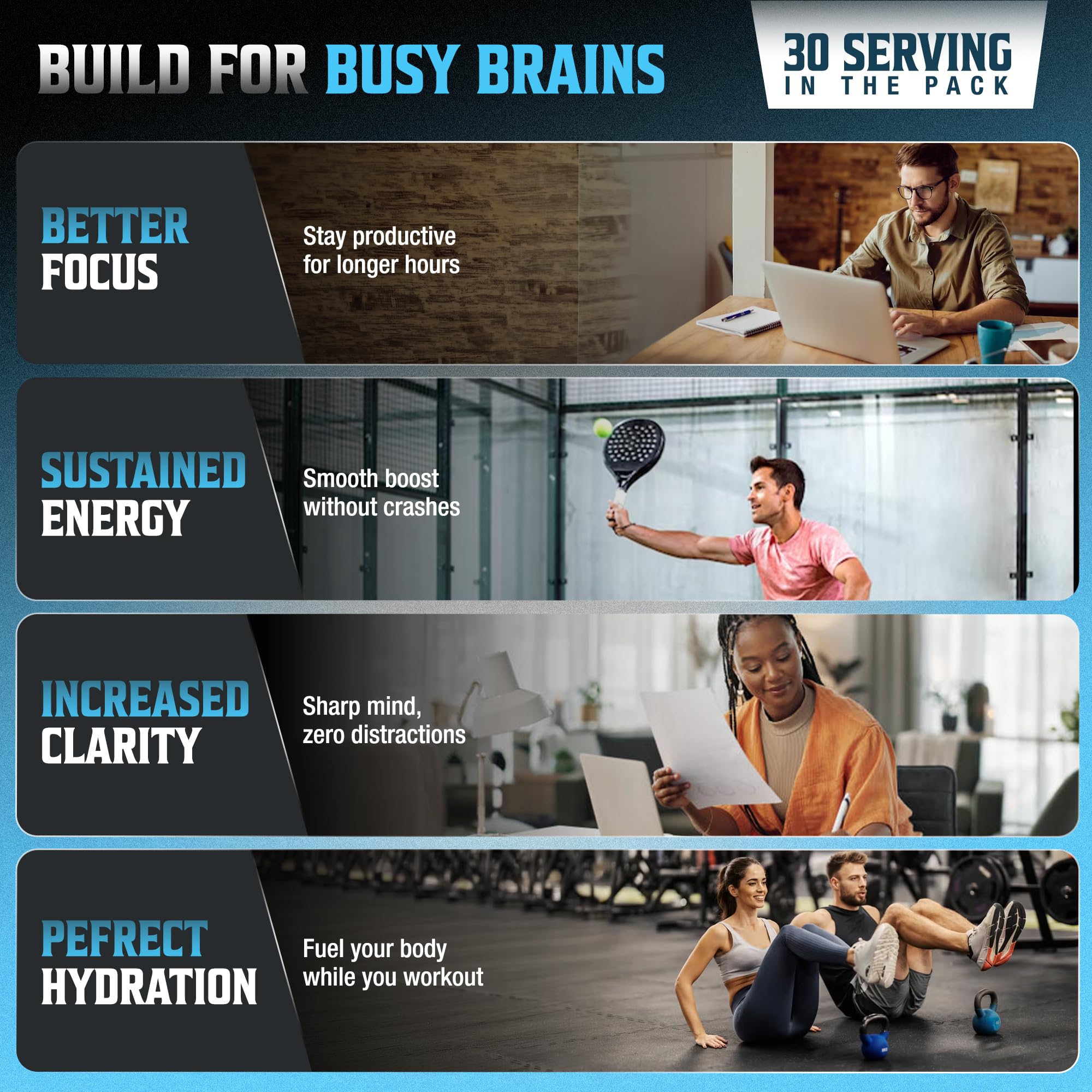 CoreBody Nutrition Switch Nootropic Powder nutritional information