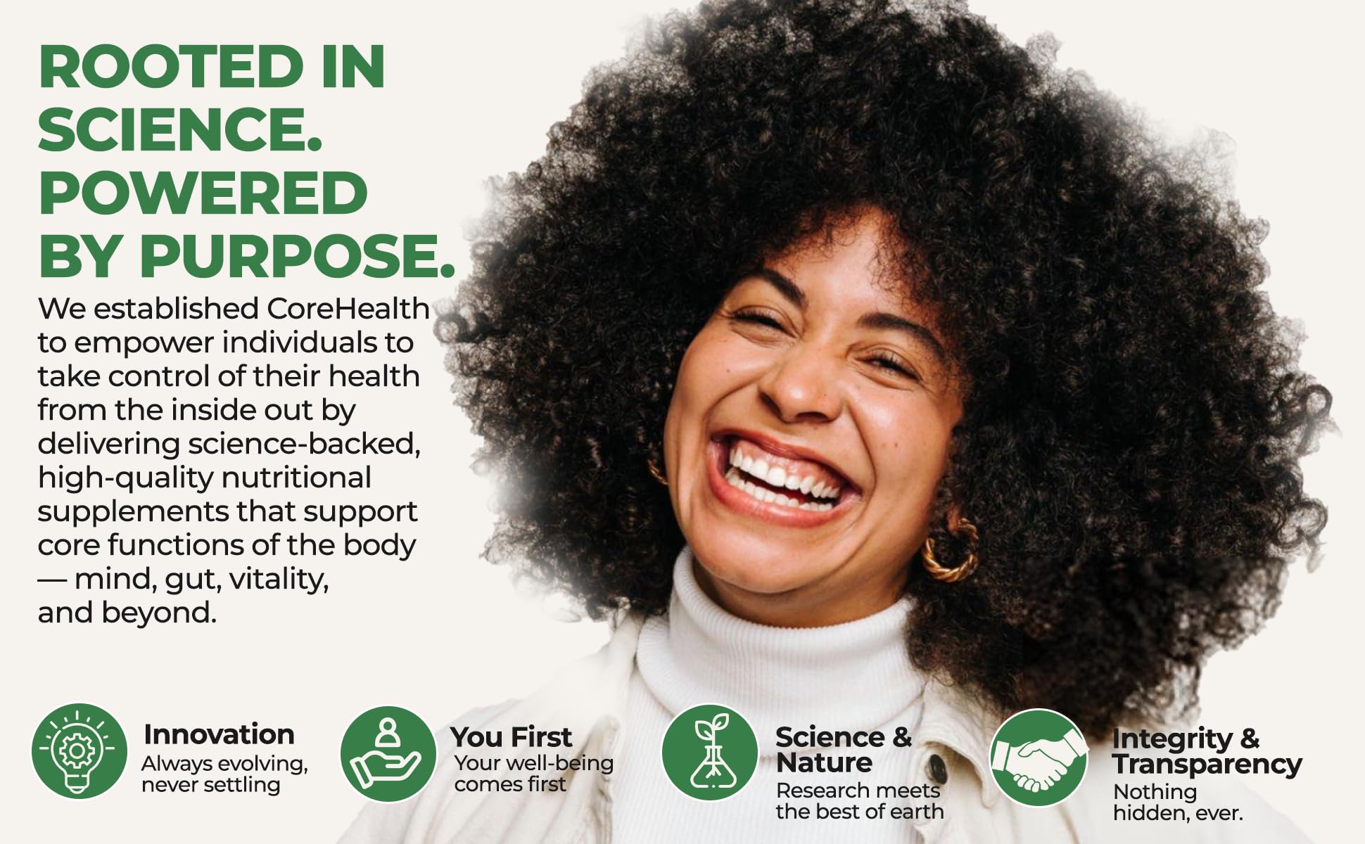 COREHEALTH Probiotic + Nootropic Blend 30 Billion CFU packaging details