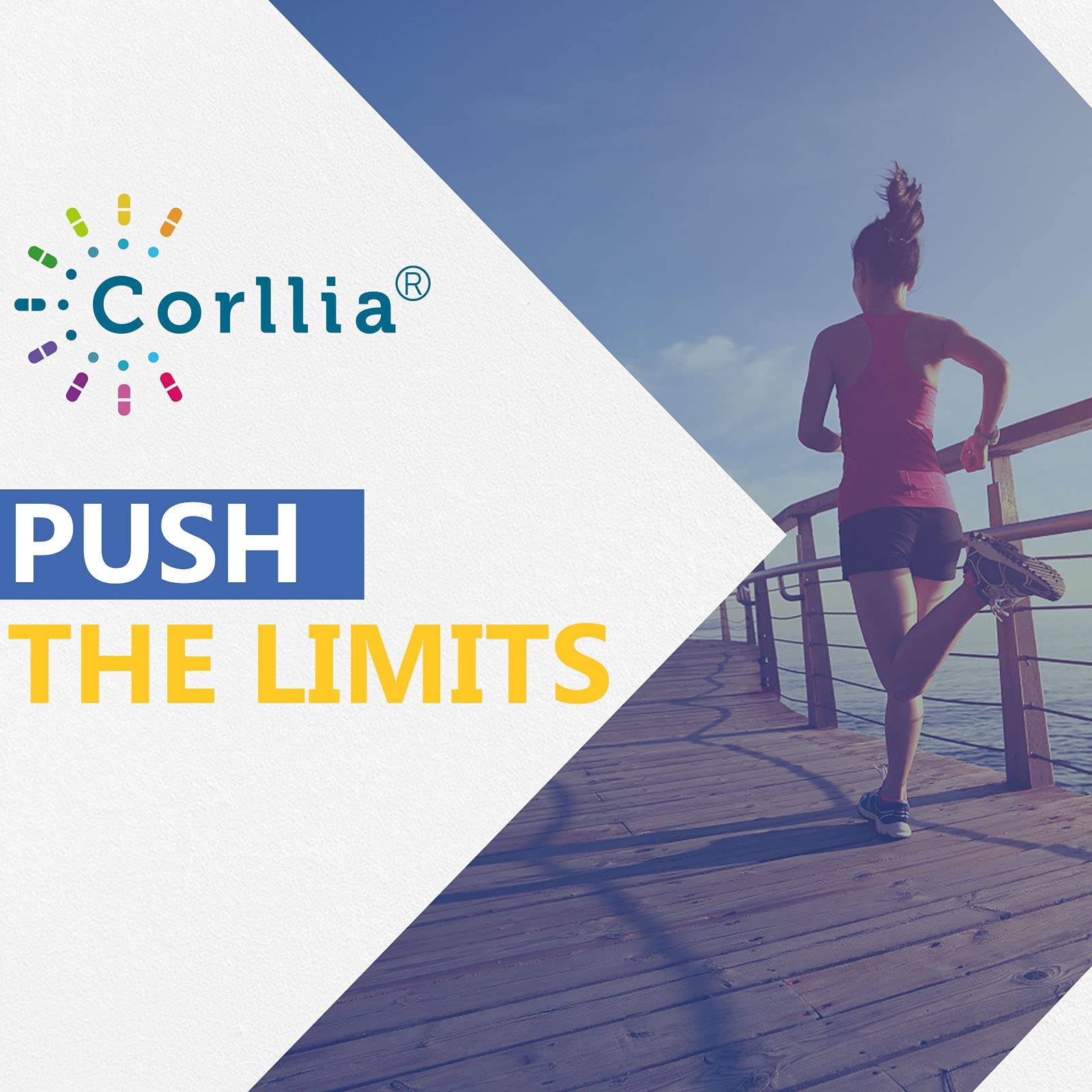 Corllia Liposomal NAD+ 500mg supplement on a table
