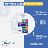 Corllia Liposomal NAD+ 500mg supplement side view