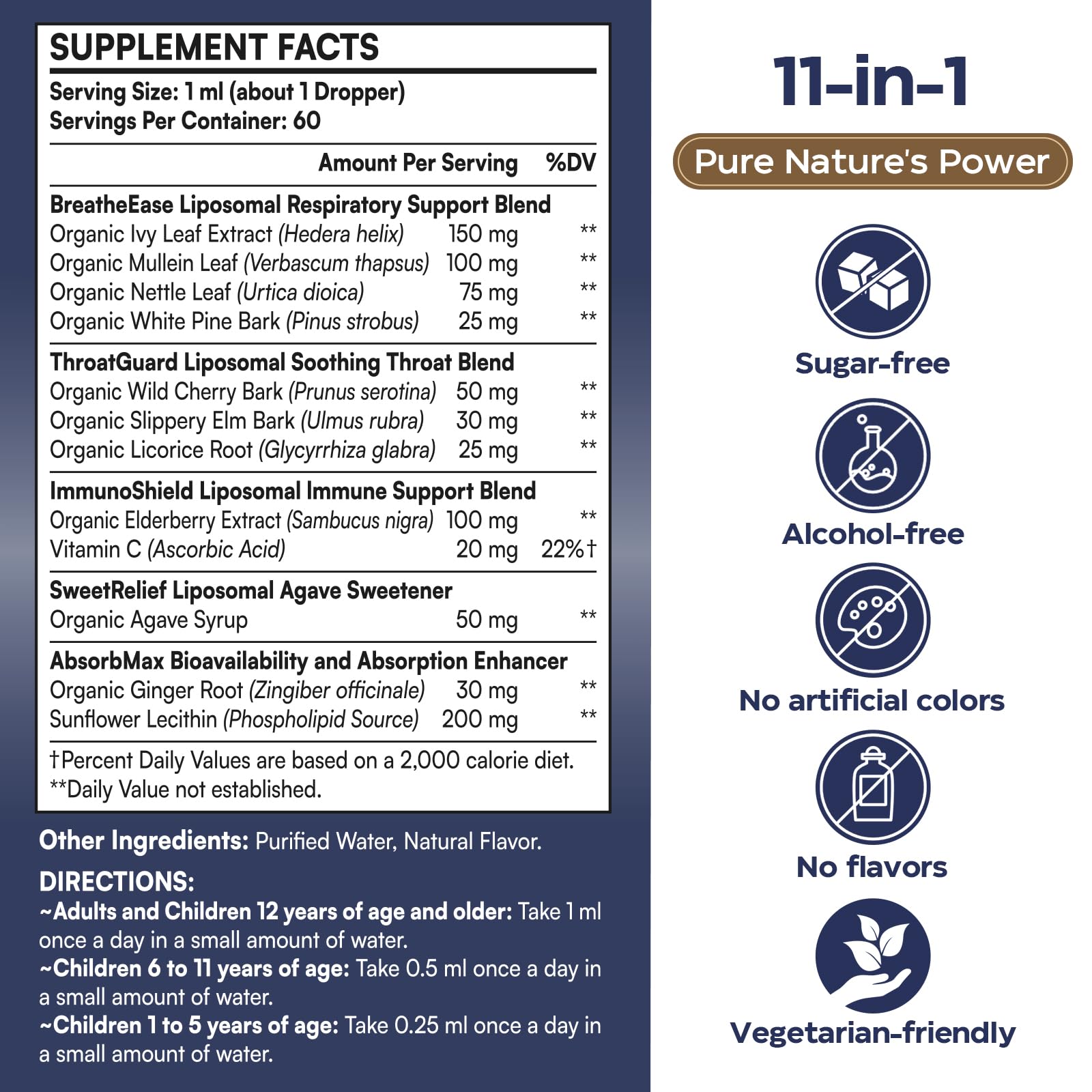 Corpofuerte Liposomal Respiratory Comfort 113g packaging details