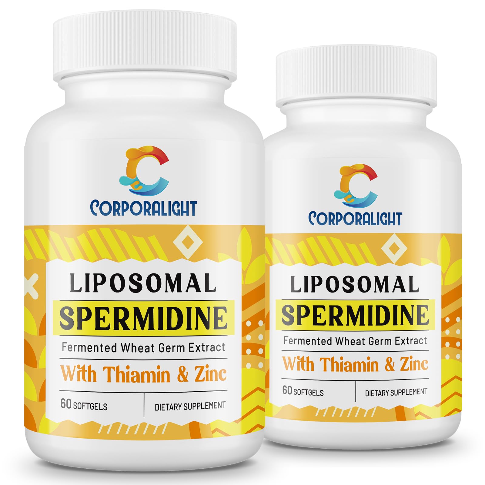 CORPORALIGHT Spermidine Supplement 30mg softgel bottle front view