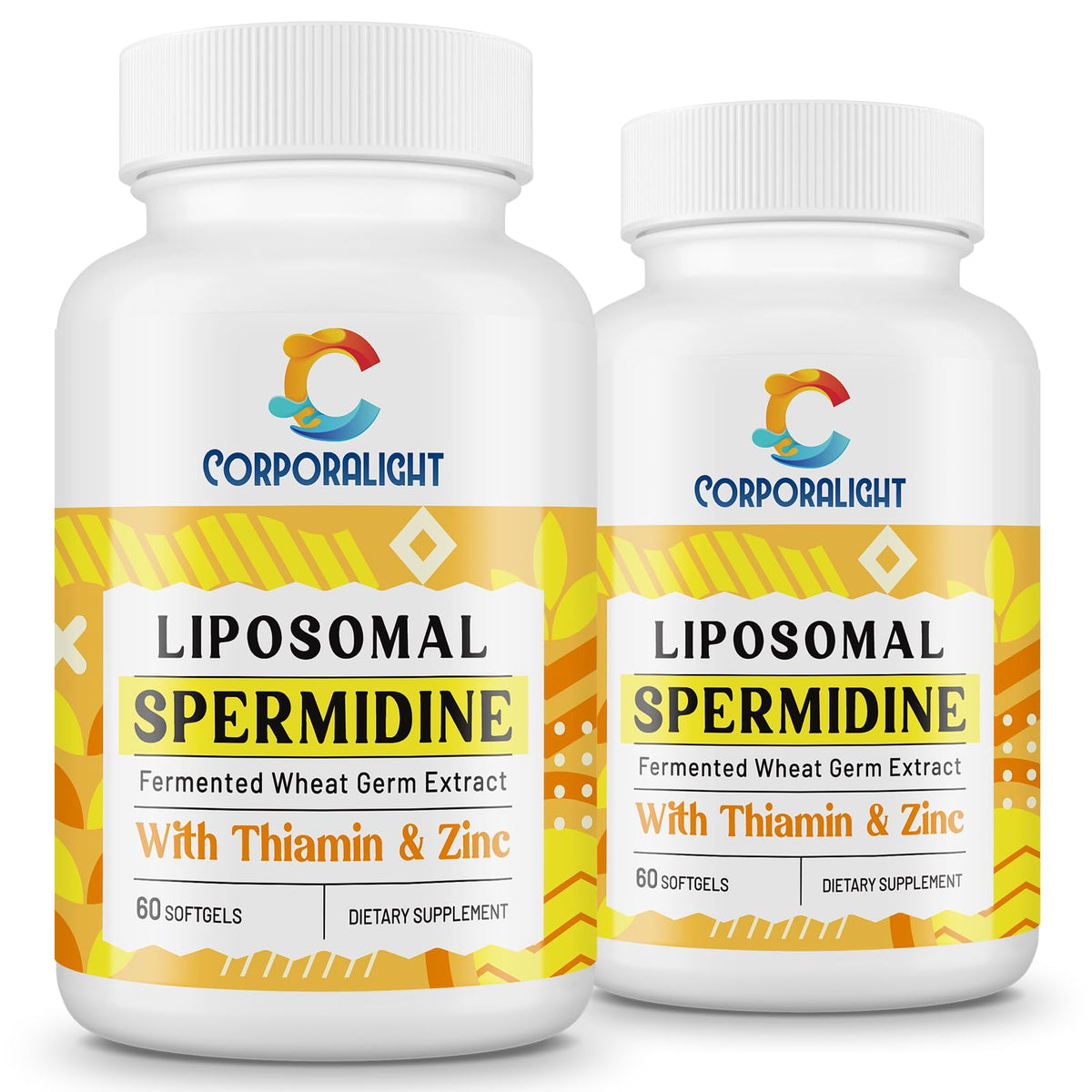 CORPORALIGHT Spermidine Supplement 30mg softgel bottle front view