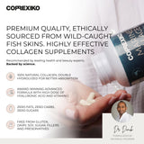 CORREXIKO Marine Collagen Capsules open bottle showing capsules