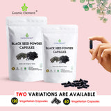 Cosmic Element Black Seed Oil Capsules with organic black seed powder