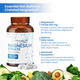 cosynee Magnesium Citrate 550mg 180 Capsules close-up of capsules