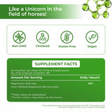 cosynee Magnesium Glycinate Powder 220mg nutritional information on back