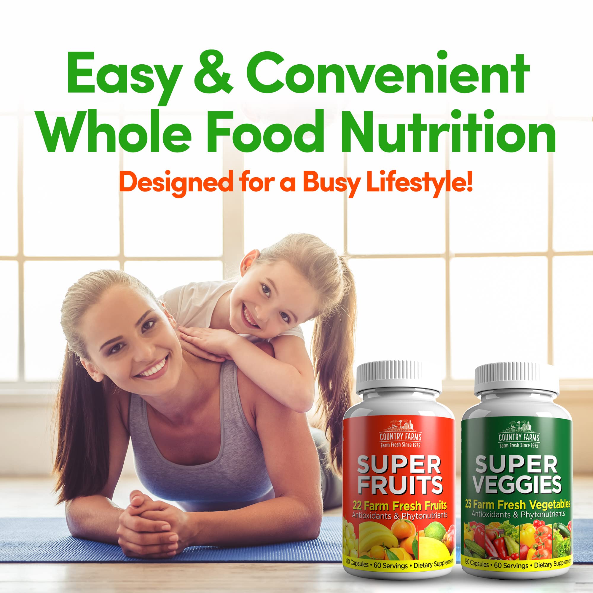 Country Farms Fruits and Veggies Capsules with packaging
