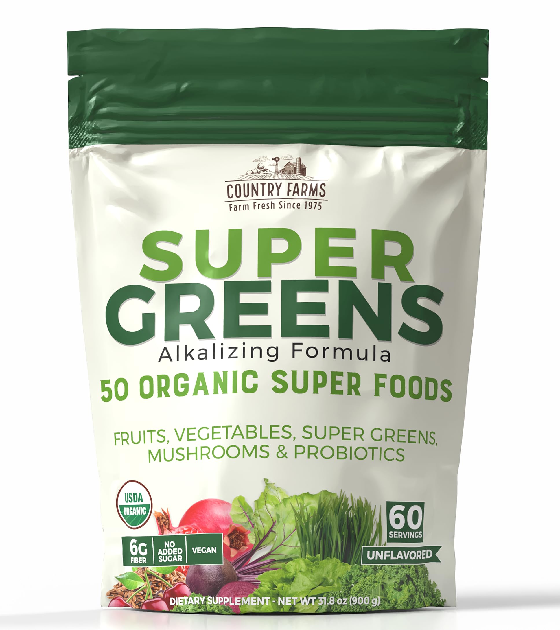 Country Farms Super Greens 900g front view packaging