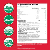 Country Farms Super Greens Berry powdered mix in a bowl
