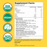 Country Farms Super Greens Drink Mix 590g back view with nutritional information