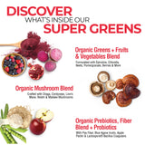 Country Farms Super Greens Organic Drink Mix in a glass